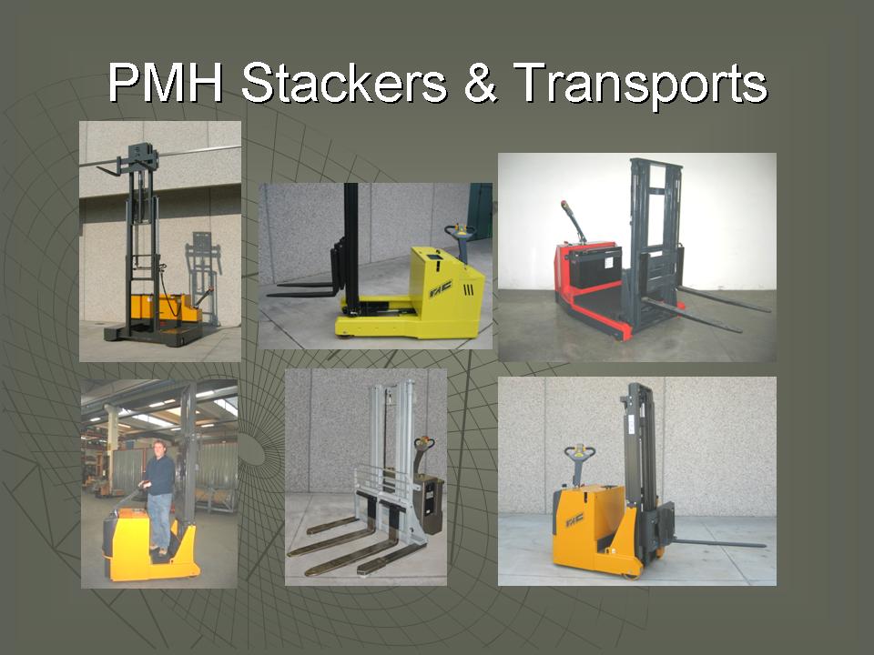 Stackers and transport models